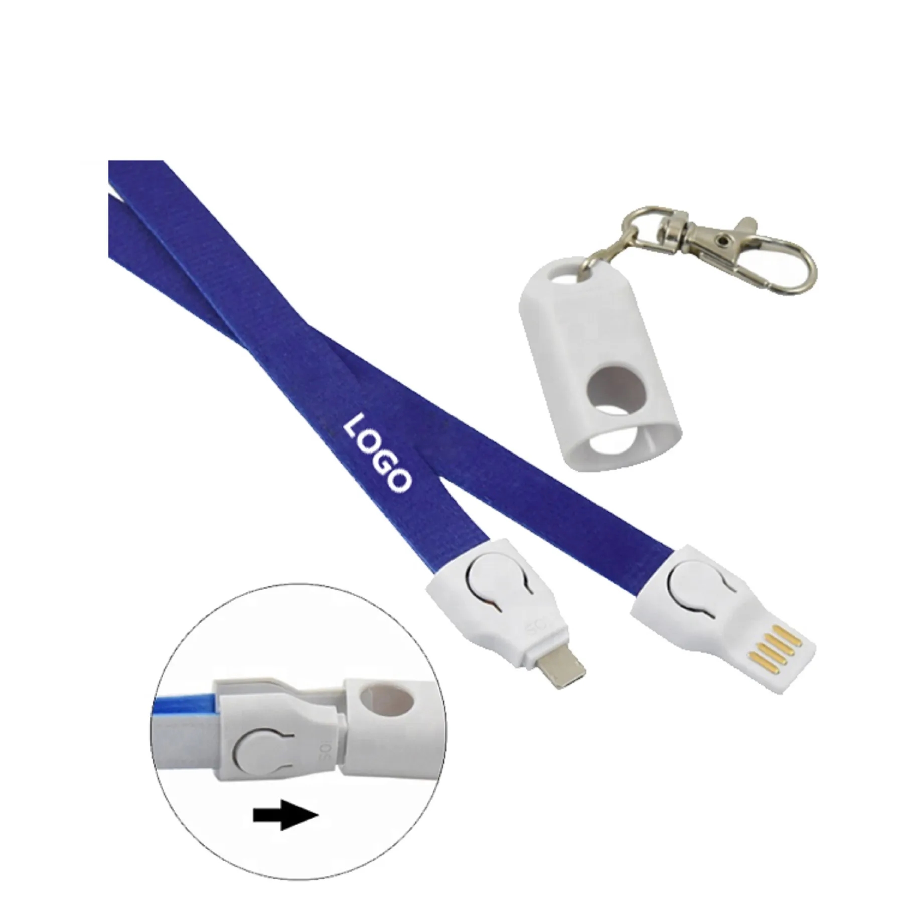 2 in 1 Smarty Charging Cable Lanyard 3