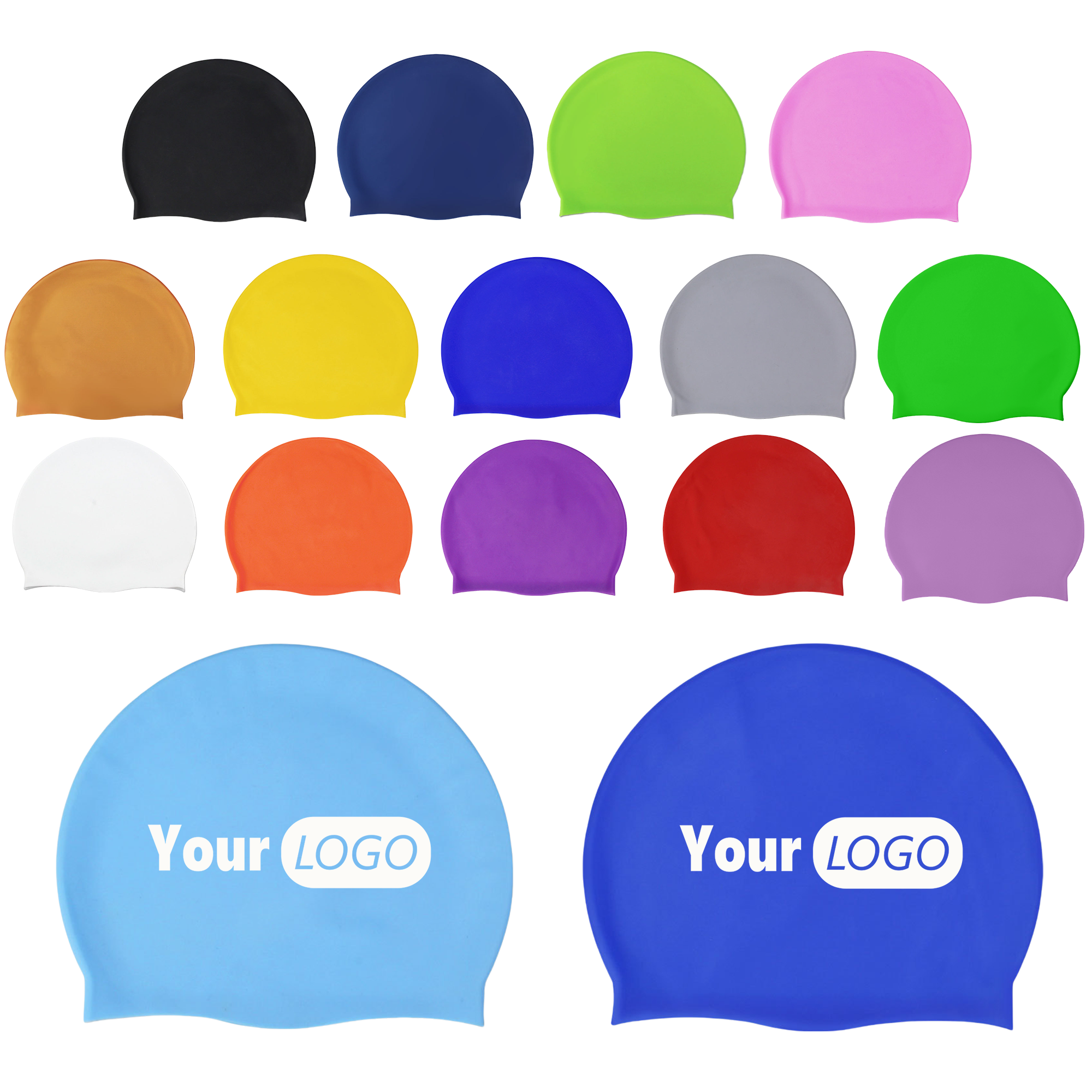 Non Slip Elastic Silicone Pool Hat 2
