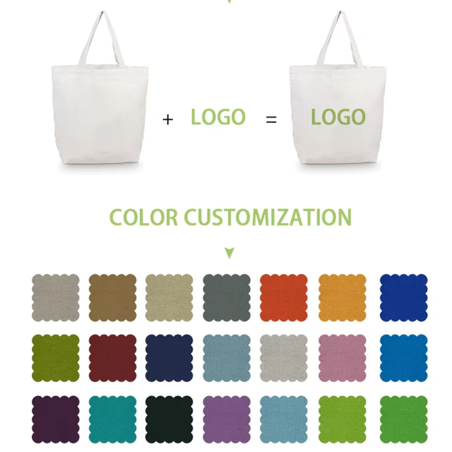 Custom high capacity Canvas Full-Color zipper Tote Bag, custom tote bag with logo imprint 3