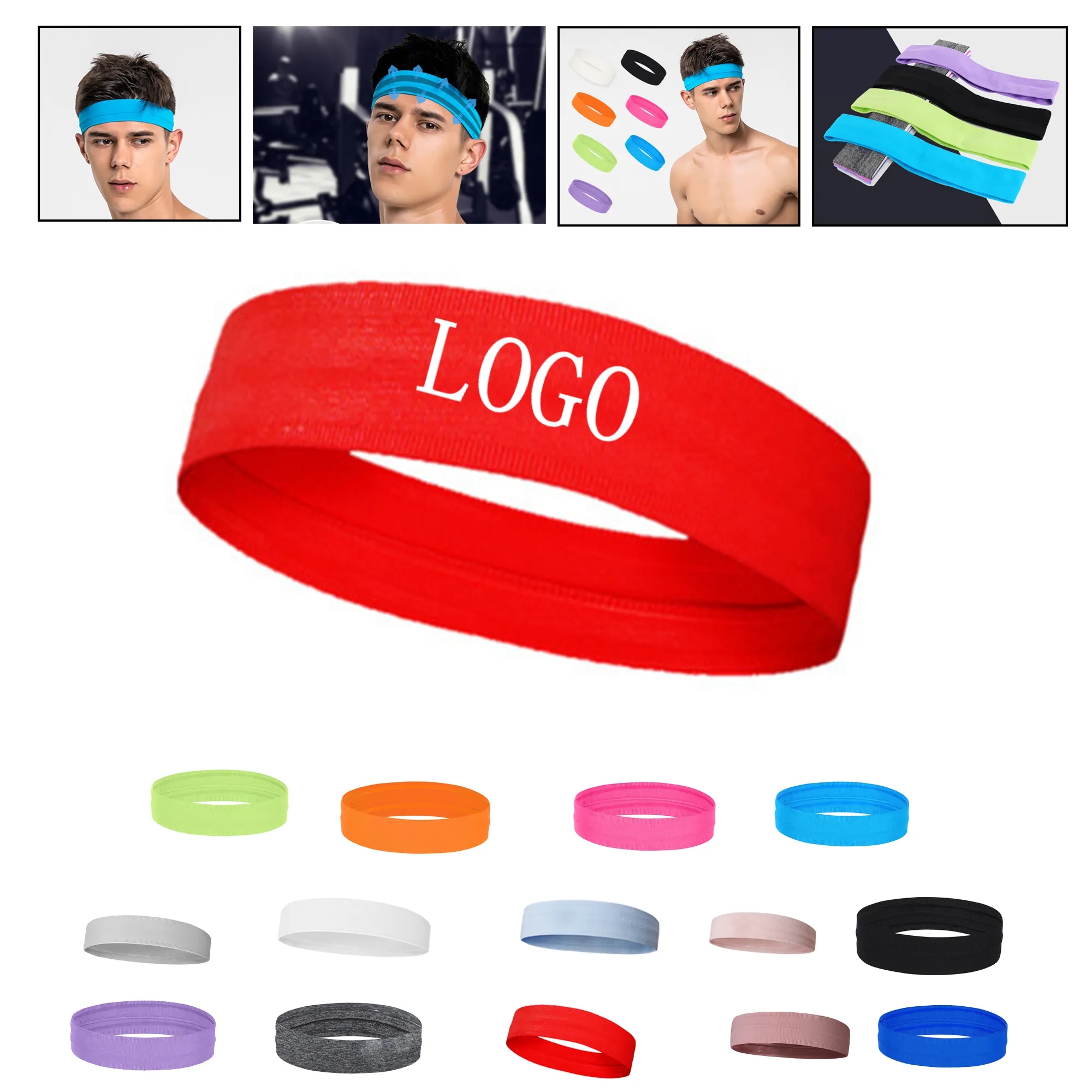 Non-Slip Sweat-Absorbent Sports Headband 17