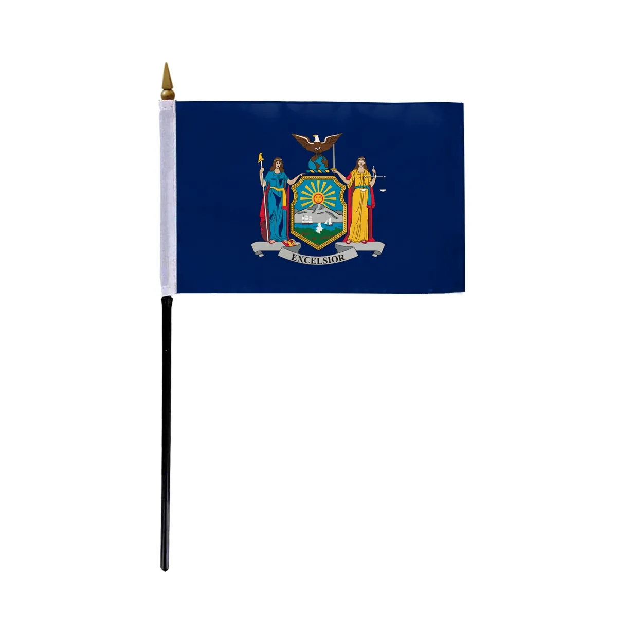 4"x6" & 12"x18'' New York ePoly Printed Stick Flags 2