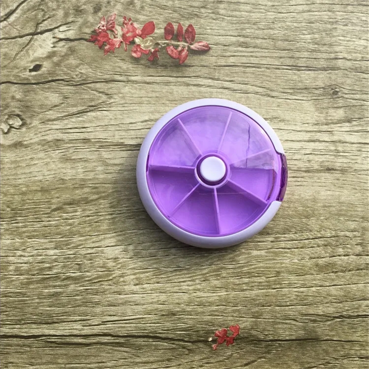 7 DAYS Round Rotating Pill Box 3