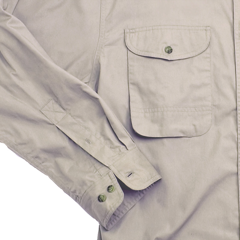 Cotton Poplin Fishing Shirt - Long Sleeve 1