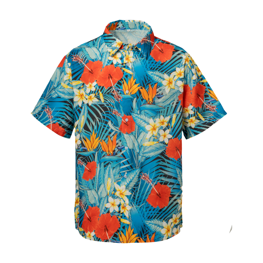 Unisex & Kids' Full Color Viscose Full-Button Shirt 6