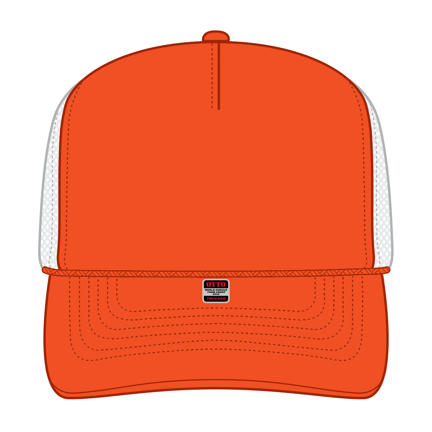 OTTO CAP® 5 Panel High Crown Mesh Back Trucker Hat 256