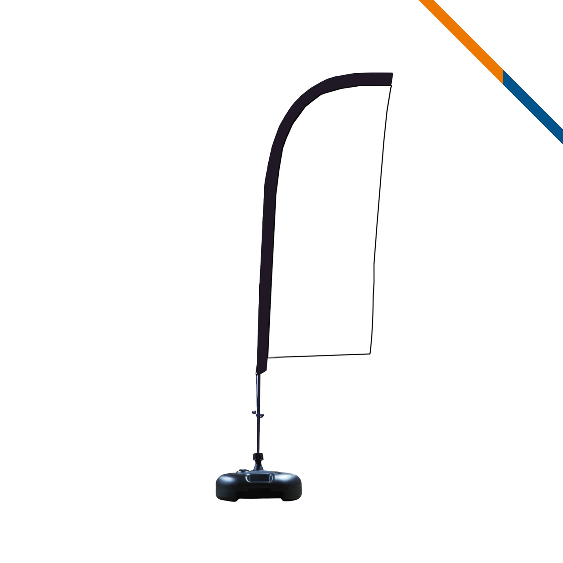 7' Peony Single-Sided Straight Flag 8