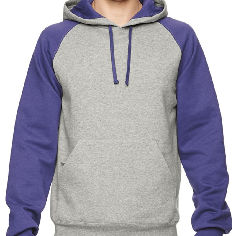 Jerzees 8 Oz., 50/50 NuBlend® Colorblock Raglan Pullover Hoo 4