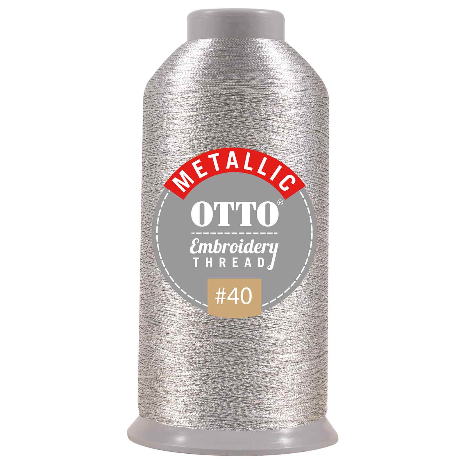 OTTO Embroidery Metallic Thread #40 3,300 yd. Cone 8
