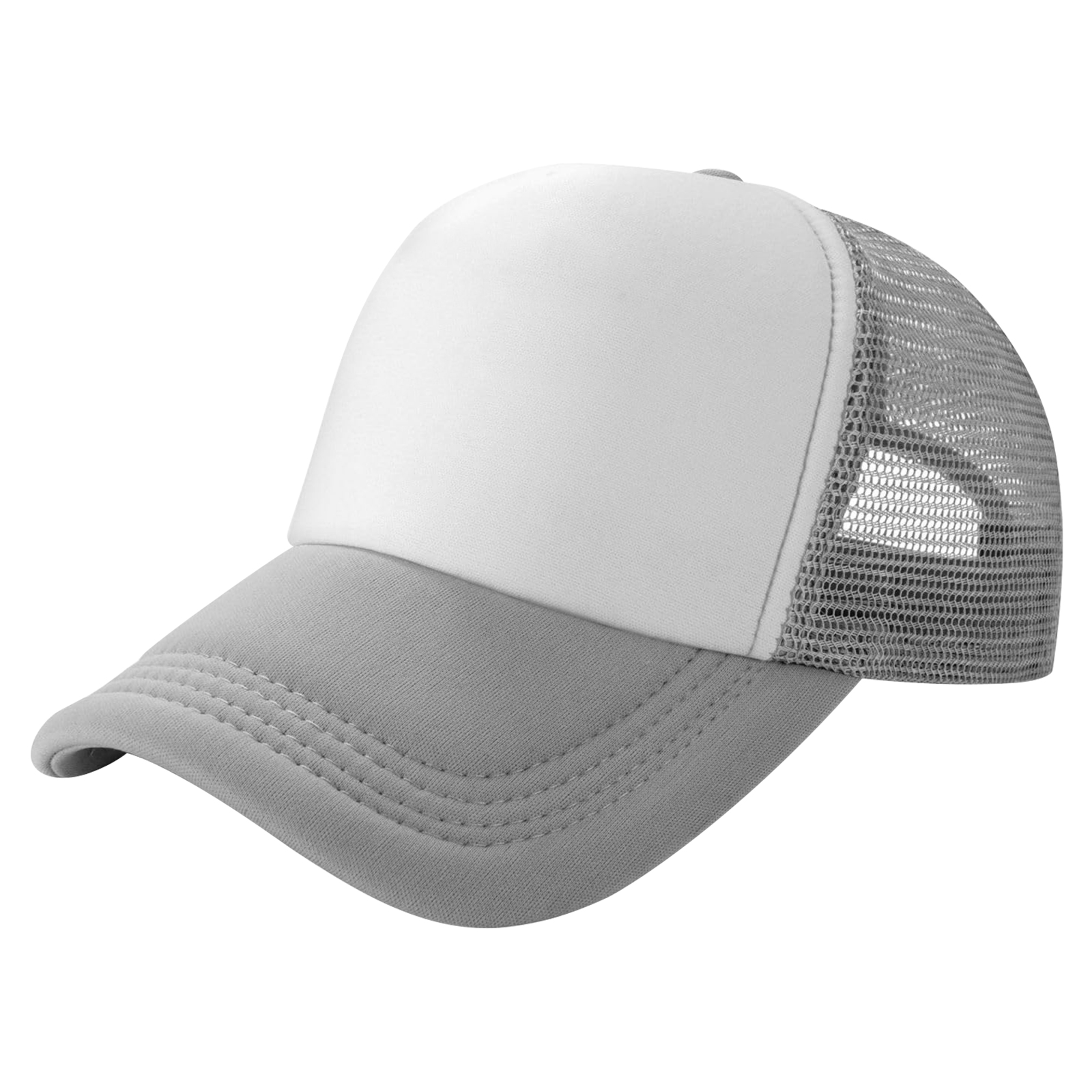 Curved Brim 5-Panel Foam And Mesh Trucker Hat 8