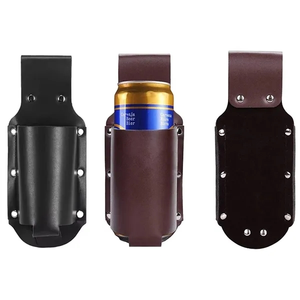 Leather Beer Holster Bottle Holders 6
