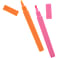 4-Piece Square Recycled Highlighter Set 38