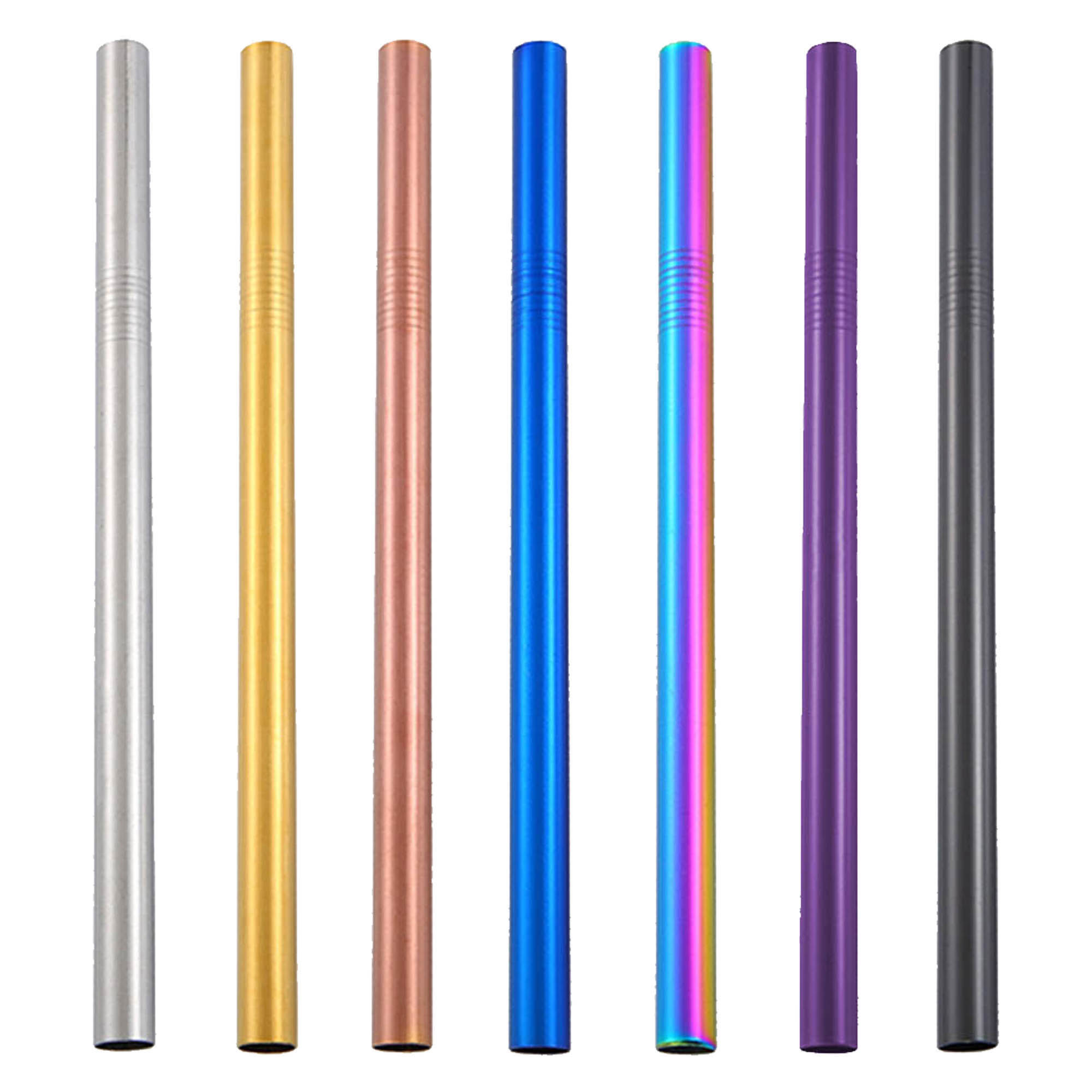 Stainless Steel Straw 12MM x 215MM - Colour 2