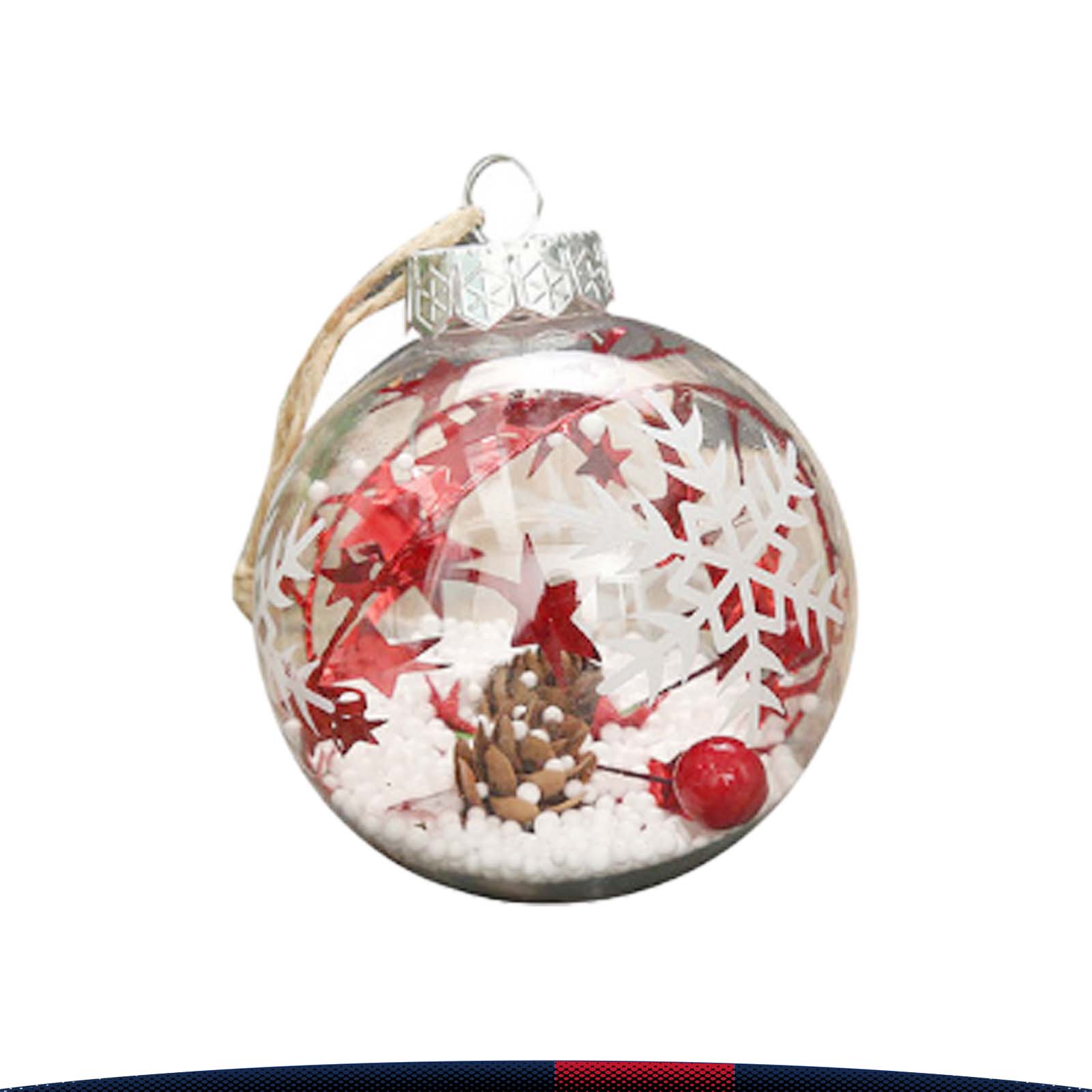 Transparent Snowflake Decorative Ball 5