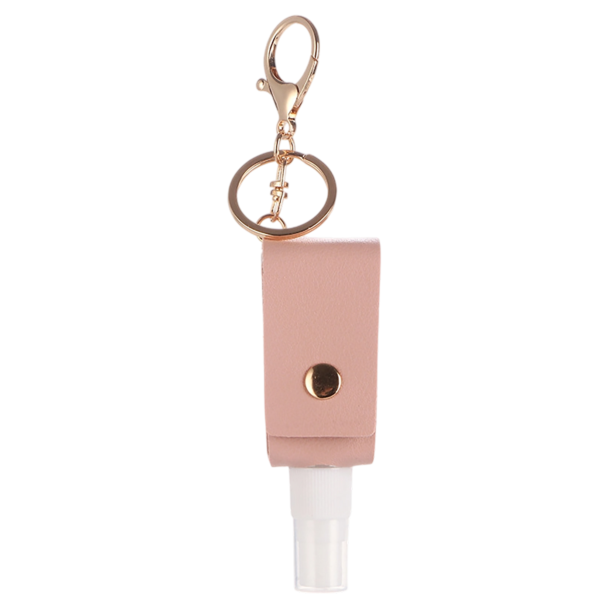 Leather Strap Key Ring With Mini Spray Bottle One Ounce Capacity 4.3" By 1.3" 20