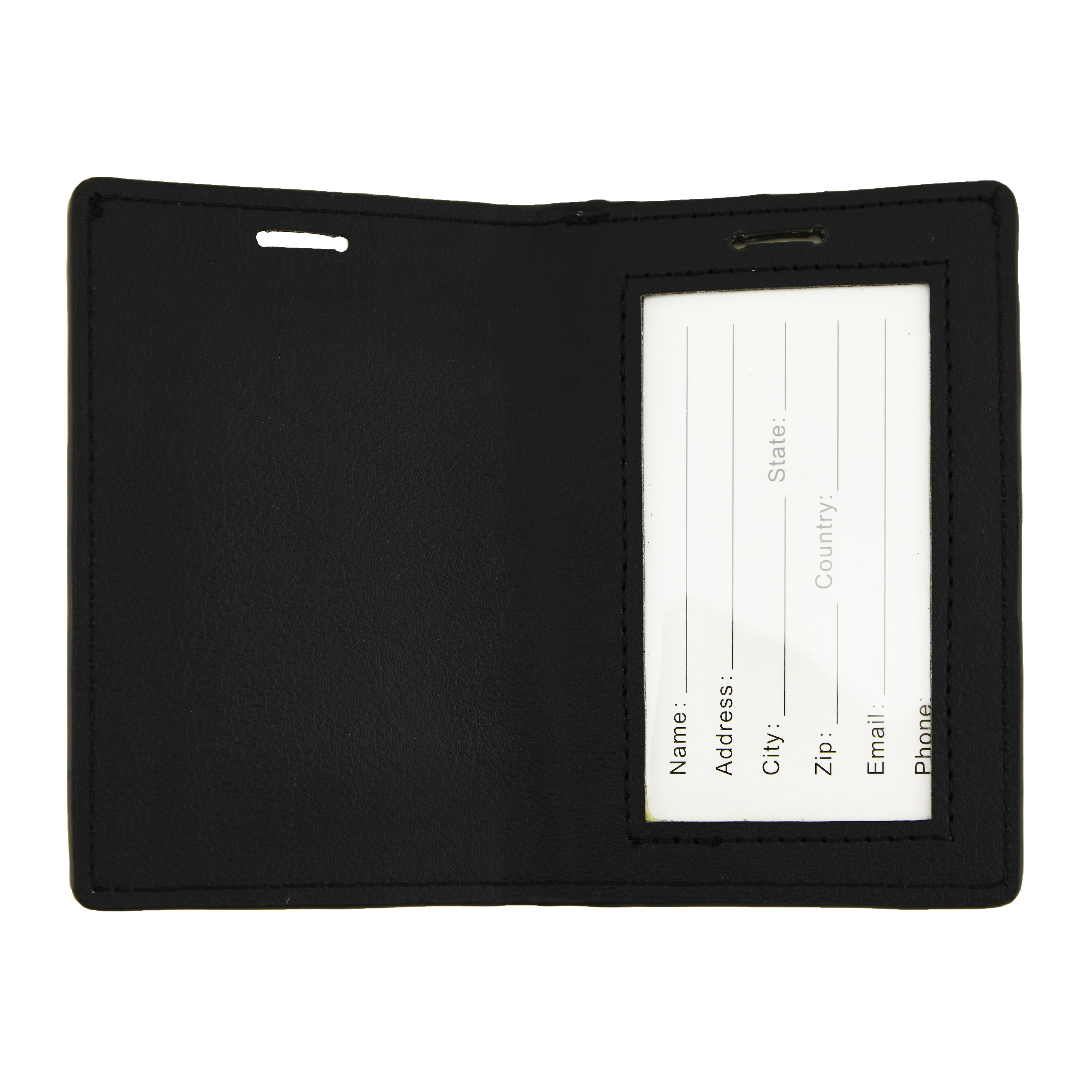 Pro Designer PU Leather Passport Style Luggage Tag 5