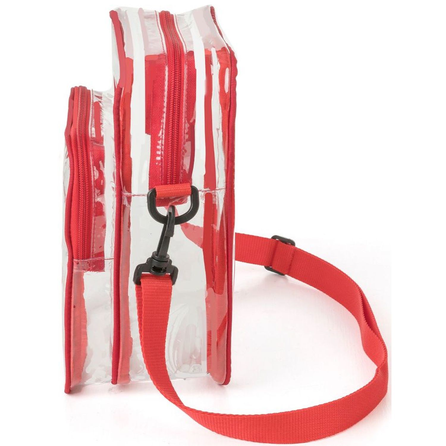 Clear PVC Crossbody Messenger Shoulder Bag with Adjustable Strap 4