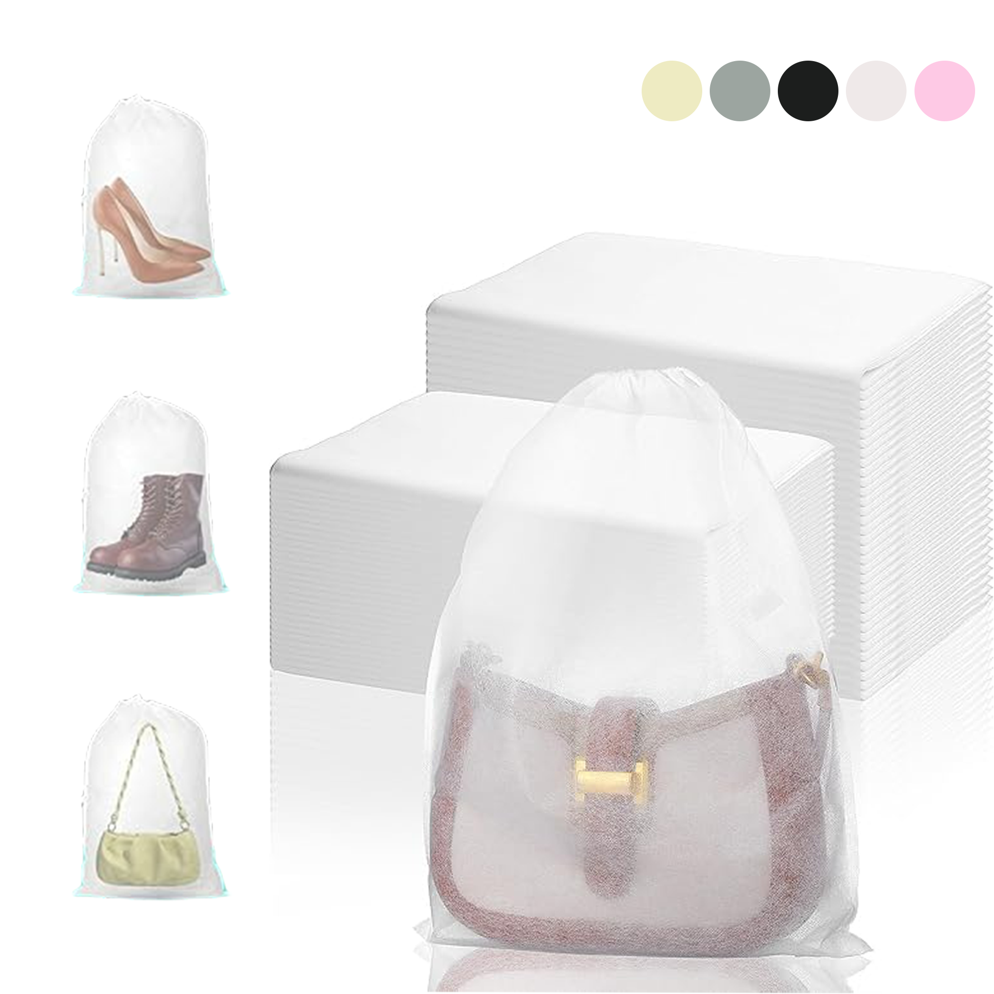 Breathable Non-woven Drawstring Bag 4