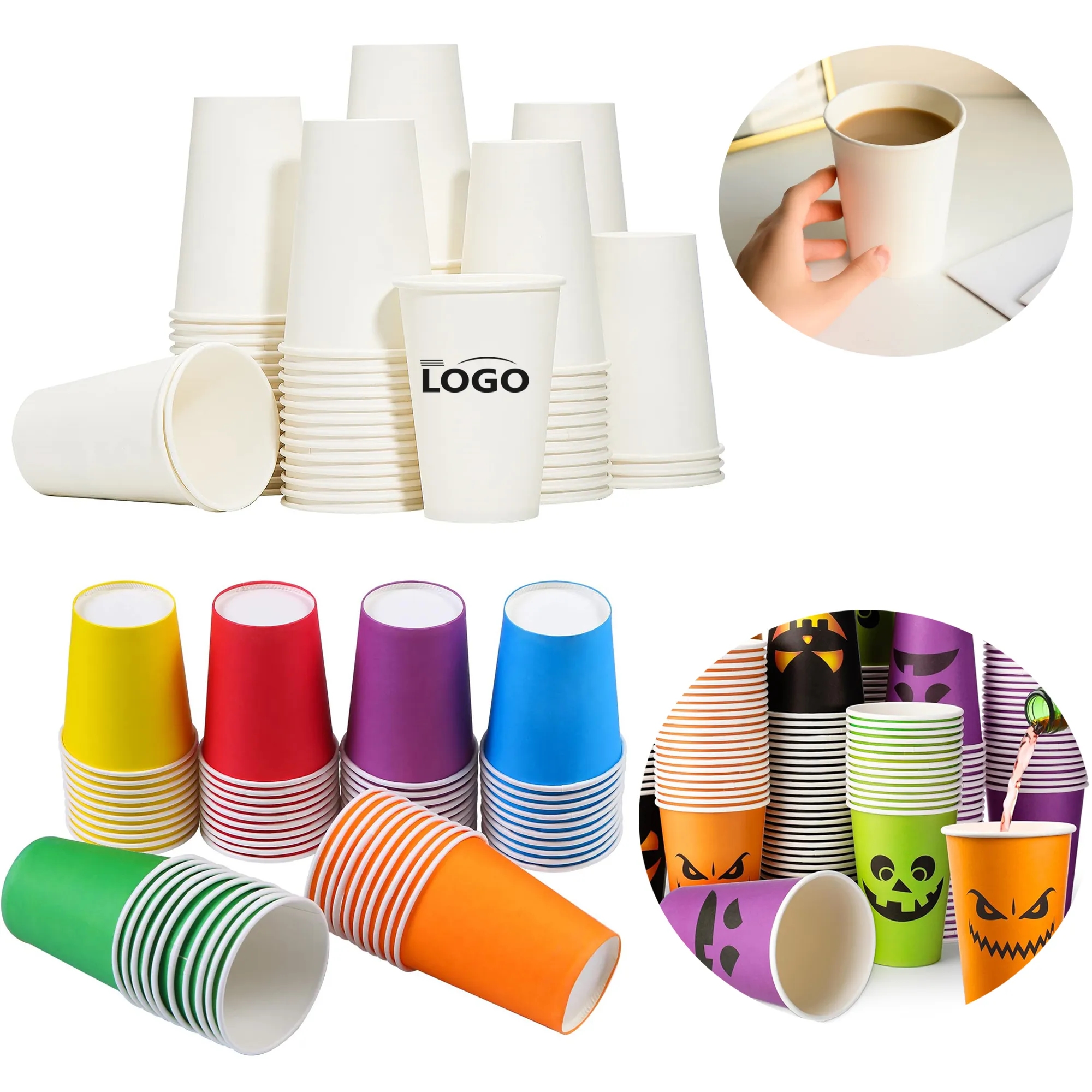 Full Color 12oz Small Paper Cups 4