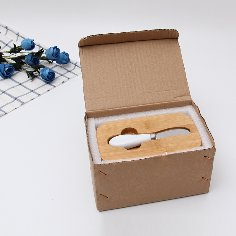 Ceramic Butter Dish With Bamboo Lid & Butter Knife 5