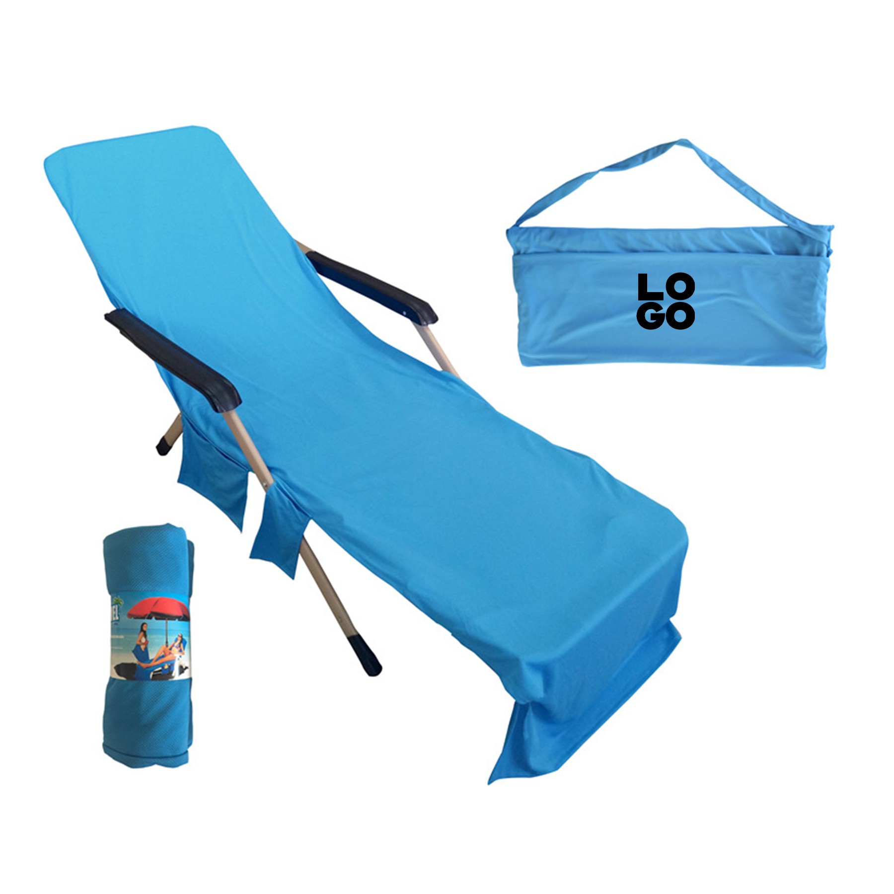 Lounge Chair Beach Towel Cover 2