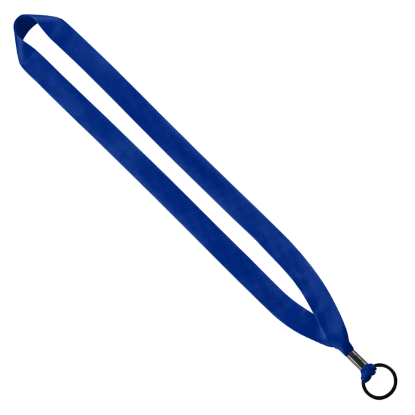 3/4" Polyester Lanyard with Metal Crimp & Split-Ring 32