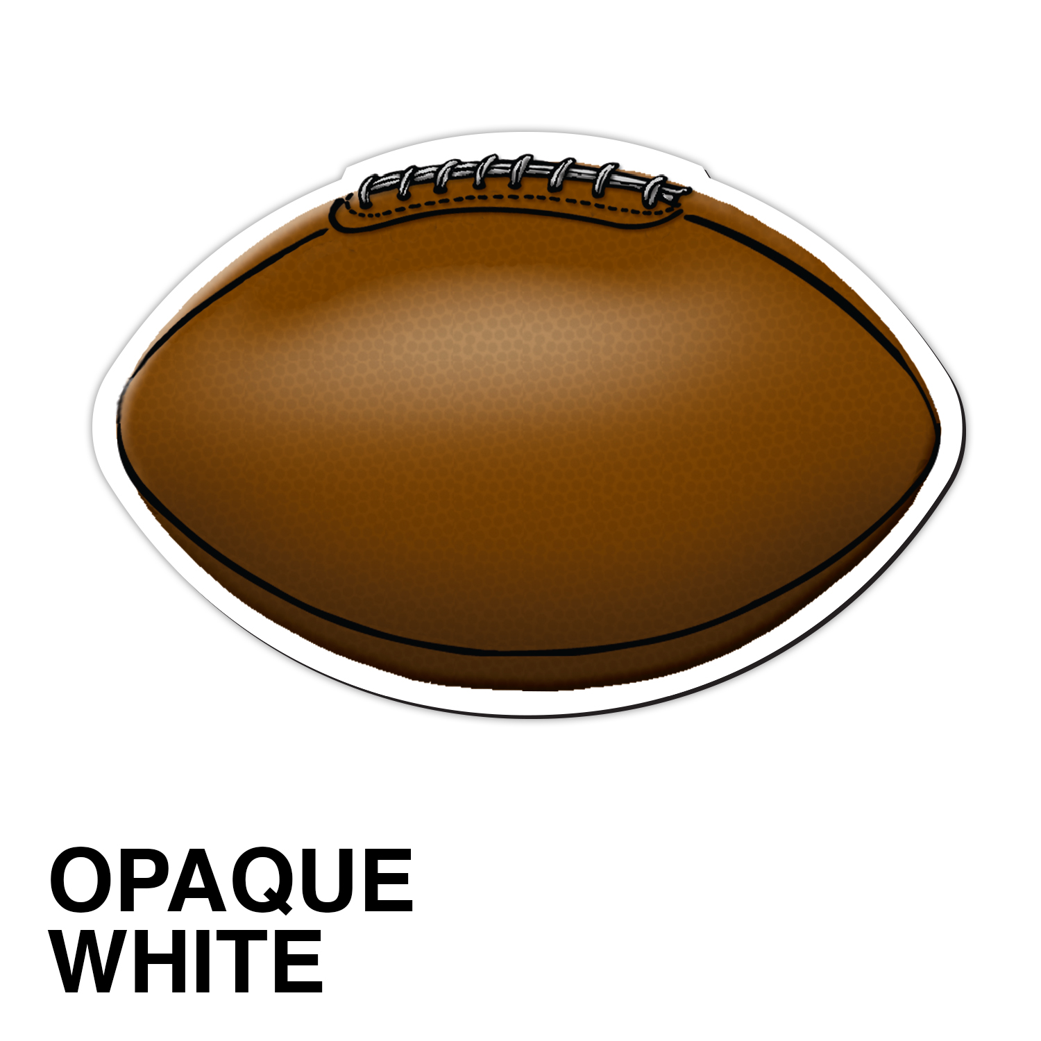 20 Mil Football Magnet - Full Color 3