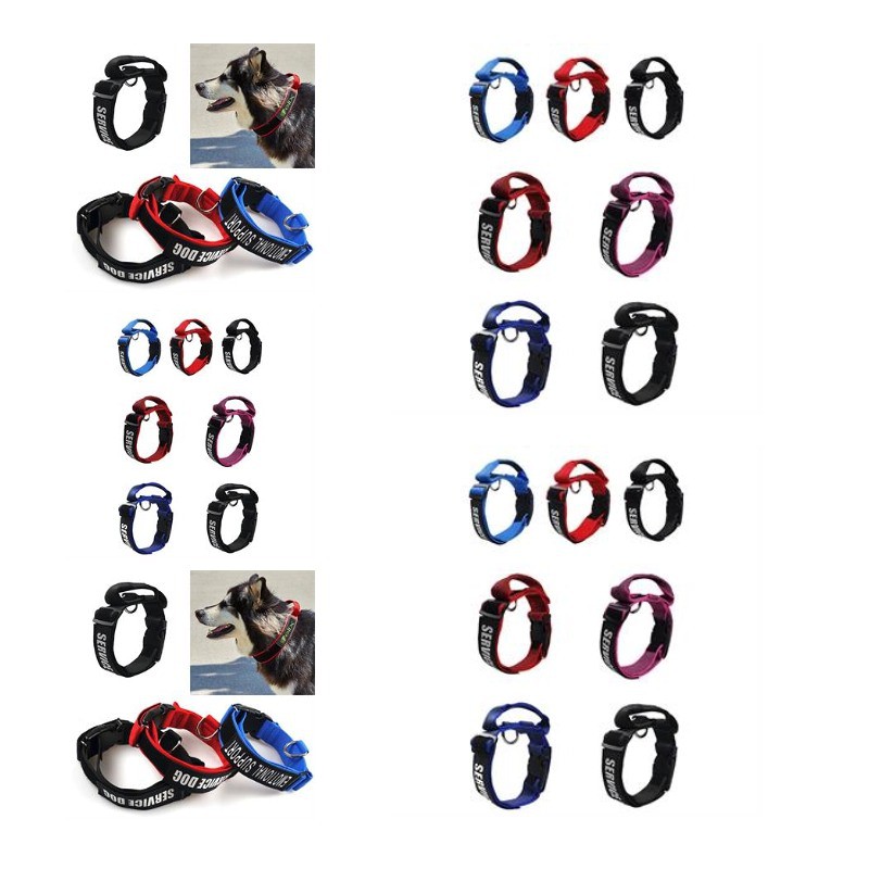 Tactical Dog Collars Adjustable Thick Nylon Handle