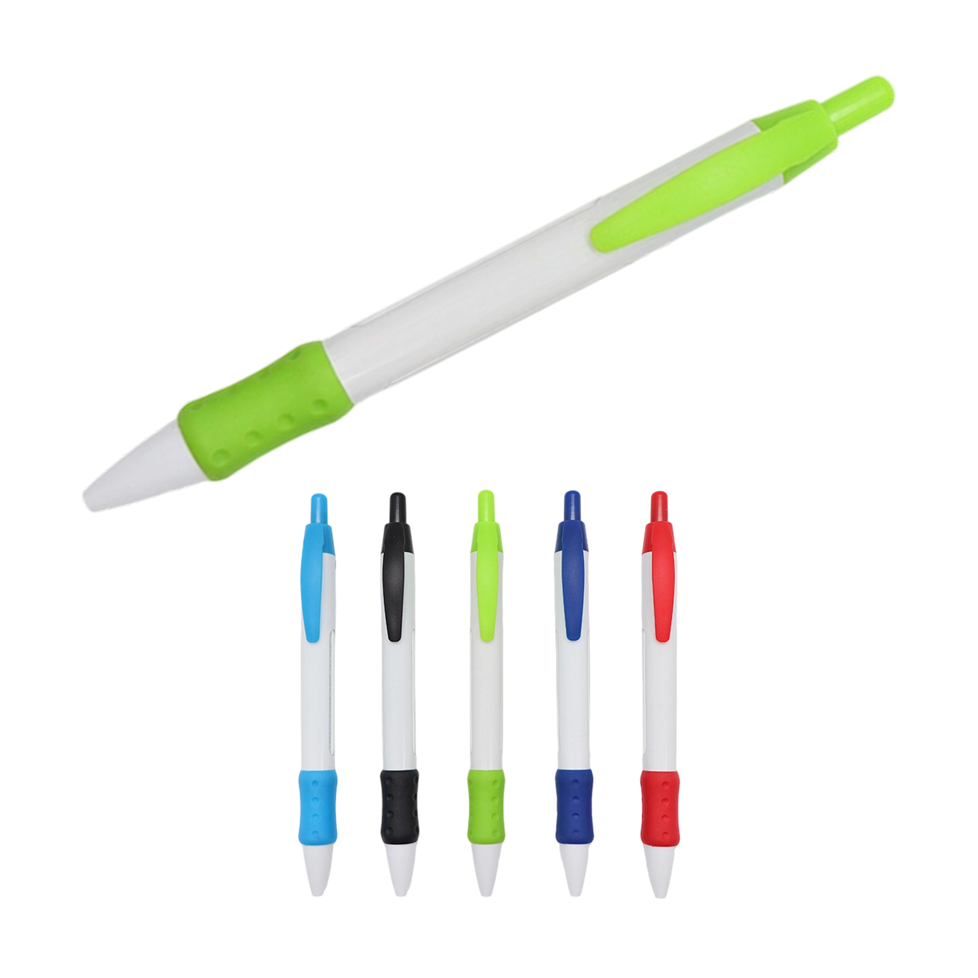 Retractable Ballpoint Pen With Rotating Message Display Windows 6