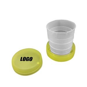 White Plastic Cup With Built In Pill Box 4