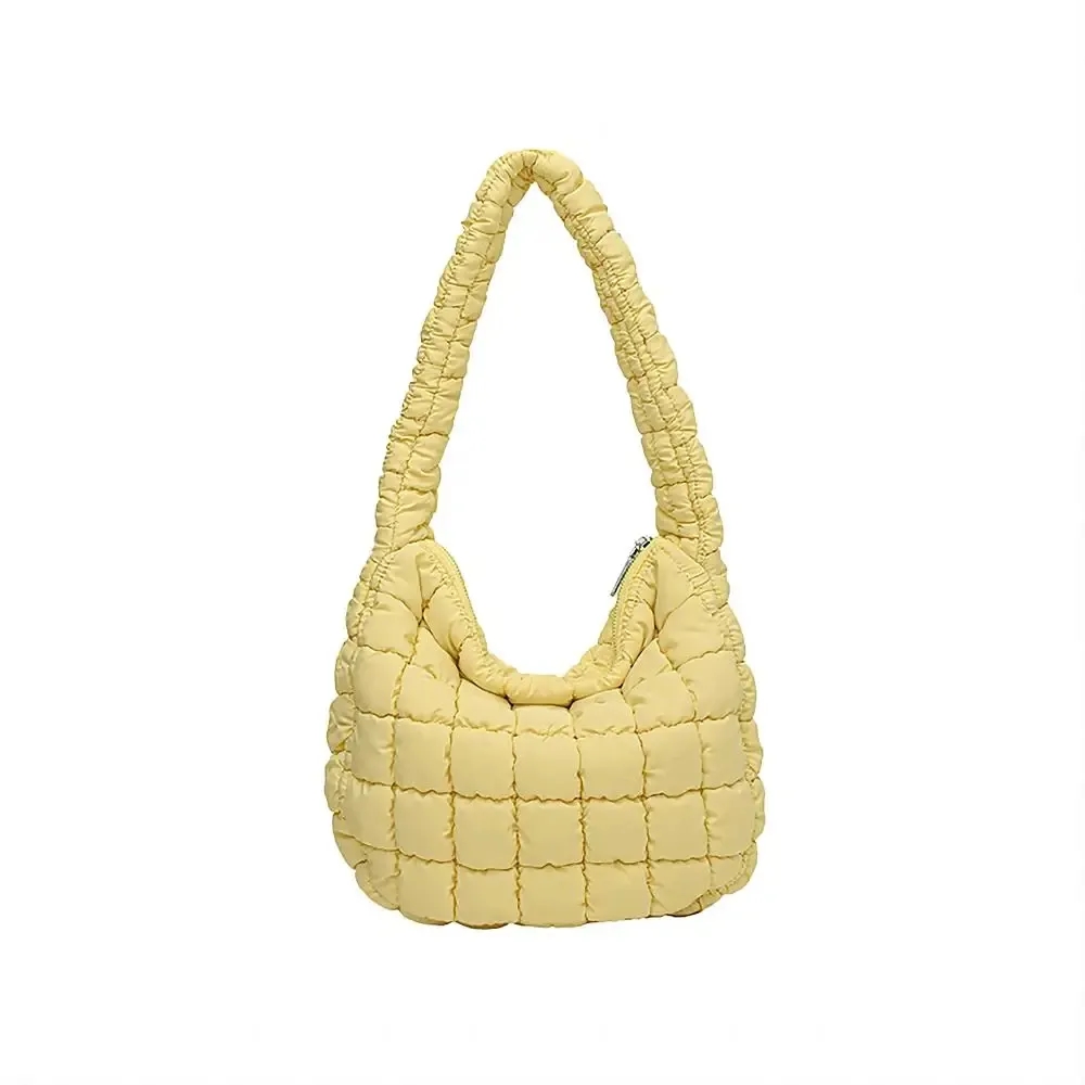 Custom Down Quilted Shoulder Puffer Tote Bag 9