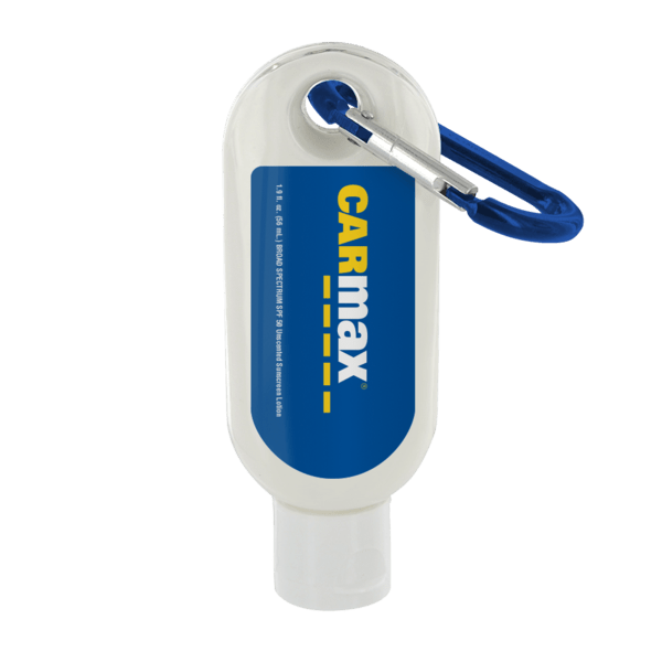 1.9 oz SPF 50 Sunscreen in Clear Bottle with Carabiner 11