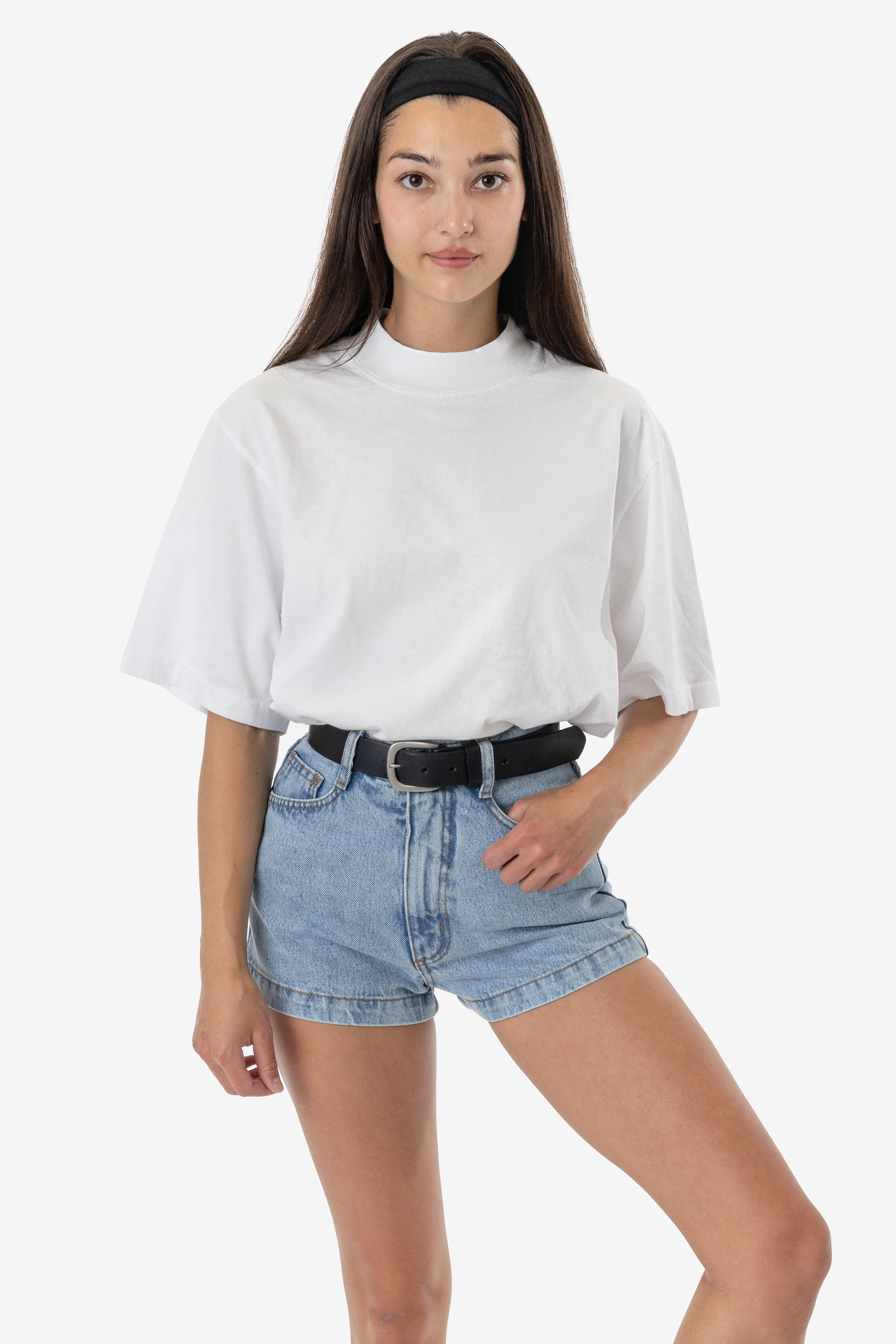 6.5 OZ S/S OVERSIZED GARMENT DYE MOCKNECK T-SHIRT 37