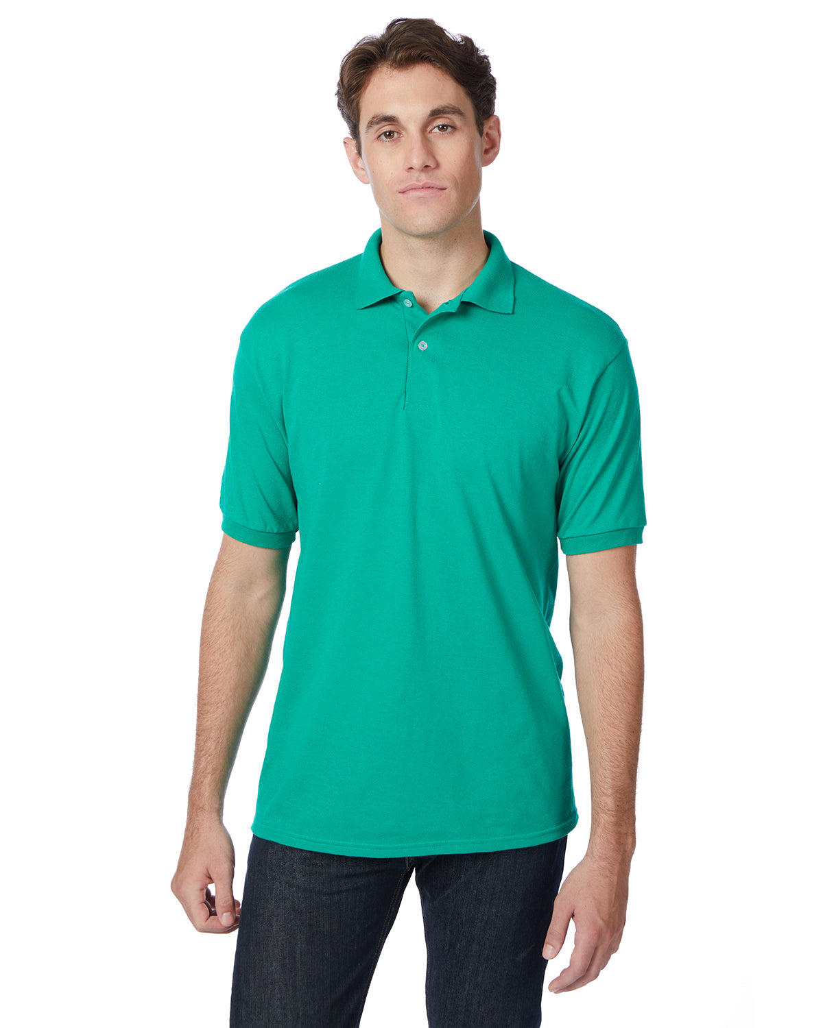 Hanes EcoSmart® Jersey Polo Shirt 2