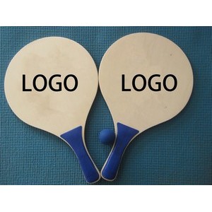 Wooden Beach Rackets With Durable Grip 3