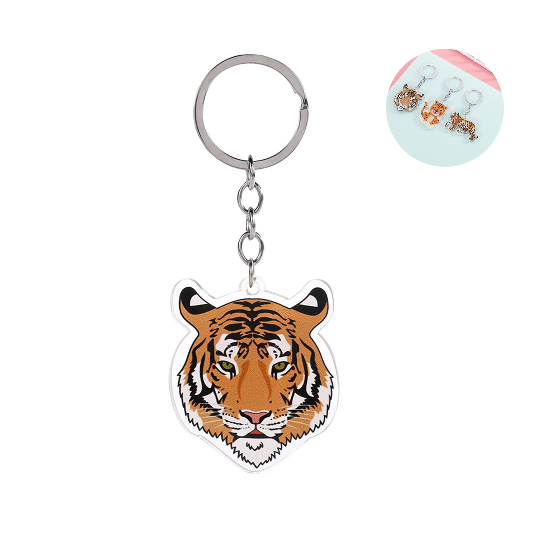 Acrylic Tiger Key Chain 2