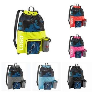 Large Beach Outdoor Drawstring Backpack 2