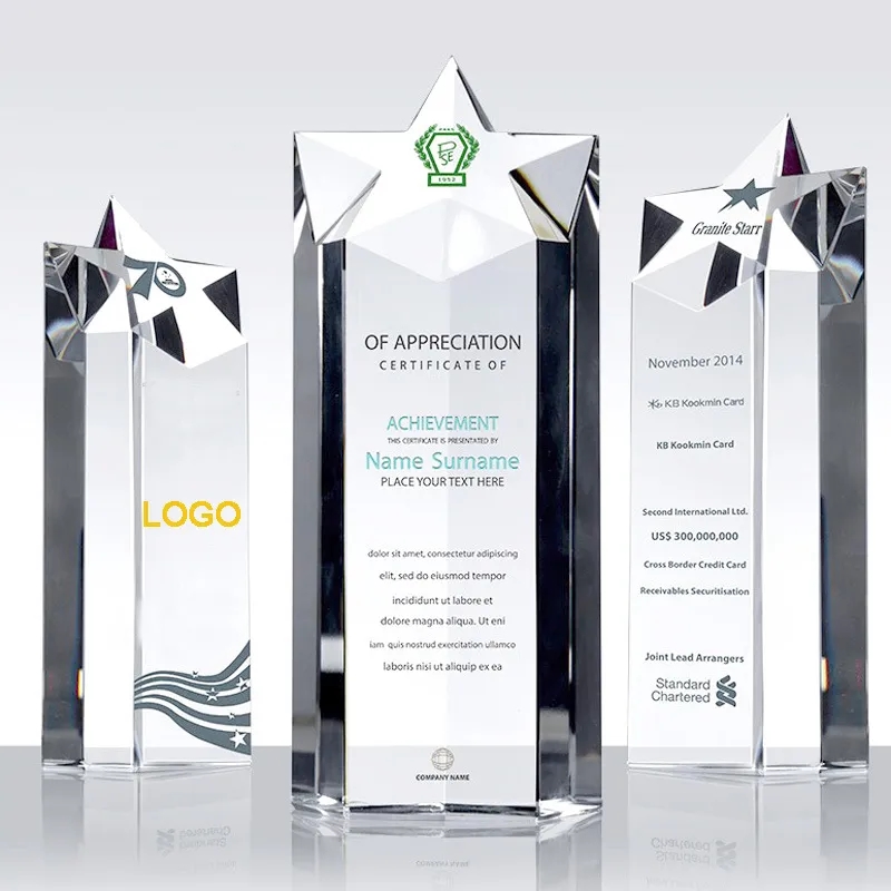 Crystal Star Pillar Award 1