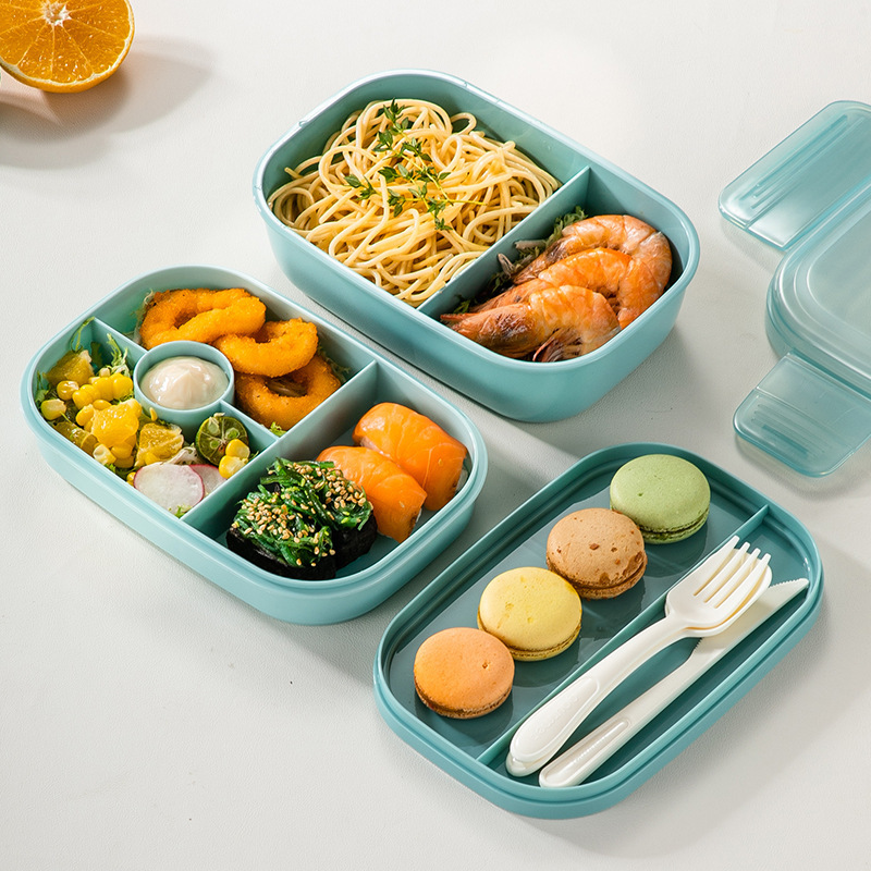 Three-Tier Portable Stackable Bento Lunchbox Container 5