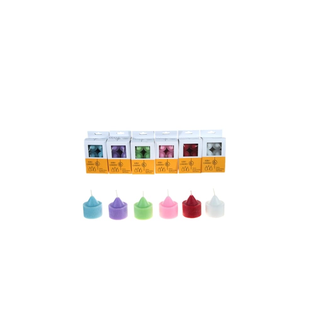 Votive Candles - 6 Colors Unscented 6 Pack 2