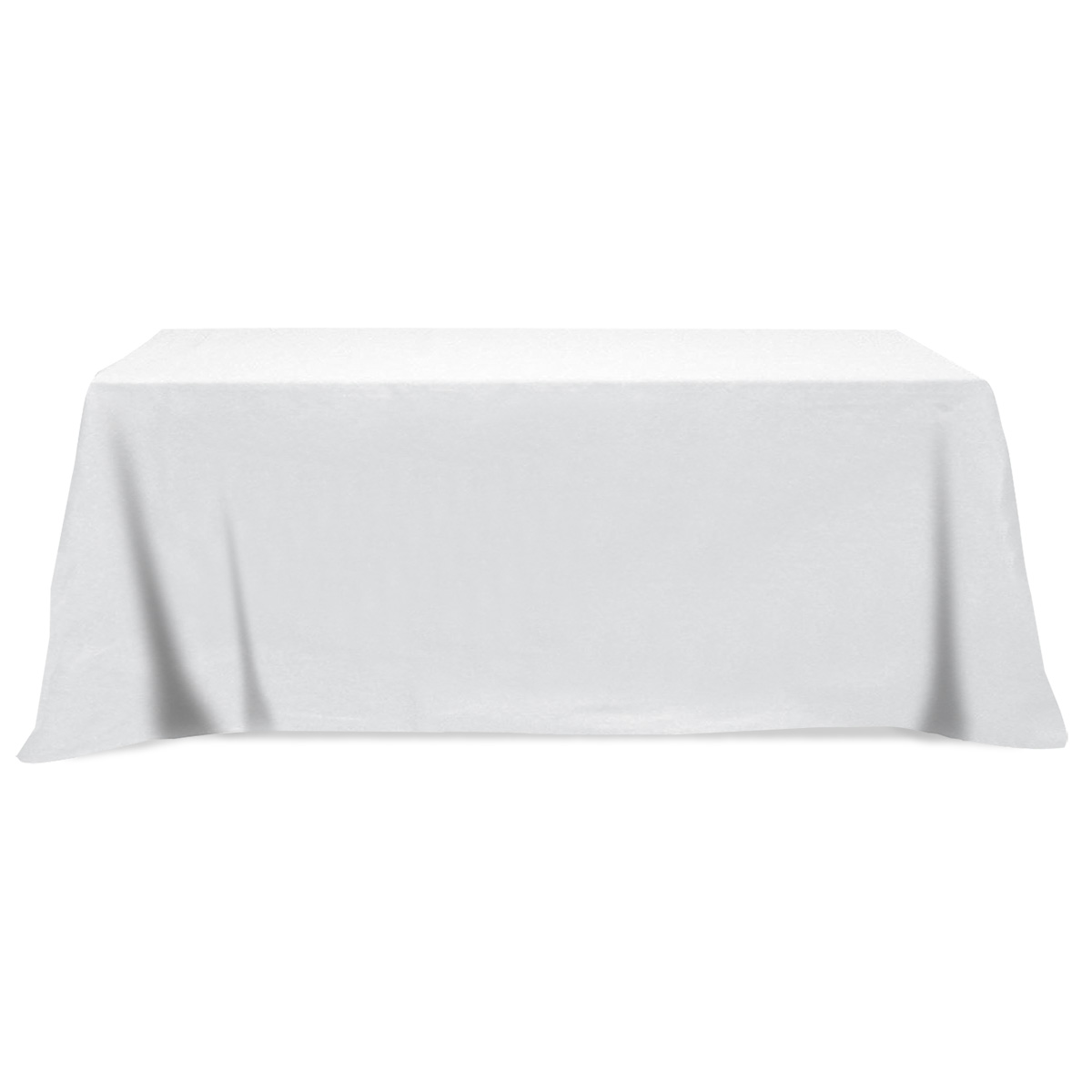 Flat Poly/Cotton 3-sided Table Cover - fits 8' standard table 4