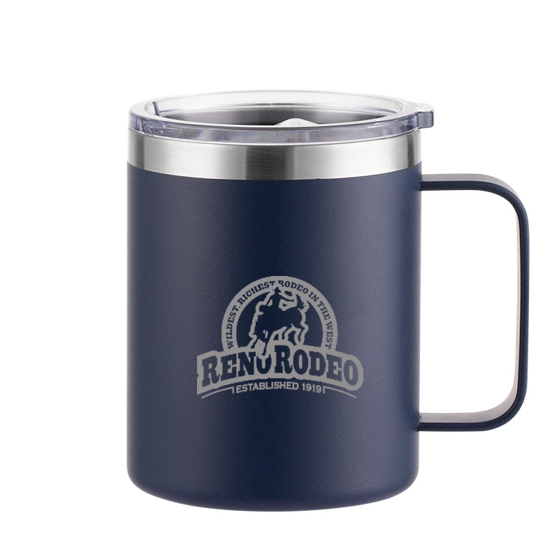 12 Oz Double Wall Stainless Steel Vacuum Insulated Coffee Mug With Lid 8