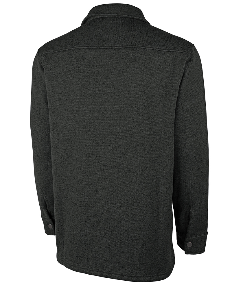 Heathered Fleece Snap Shacket