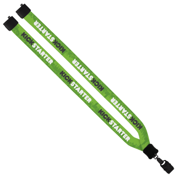 3/4" Dye-Sublimated Lanyard with Plastic Clamshell & Plastic O-Ring 33