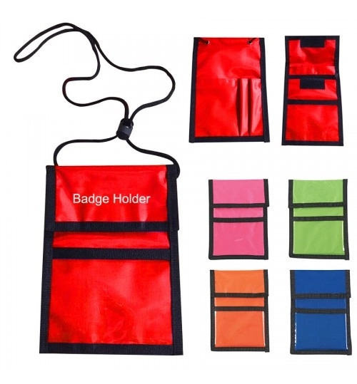 Nylon Neck Wallet Badge Holder 1