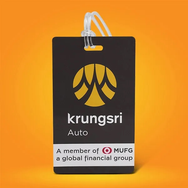 Full Color Plastic Luggage Tags With Strap