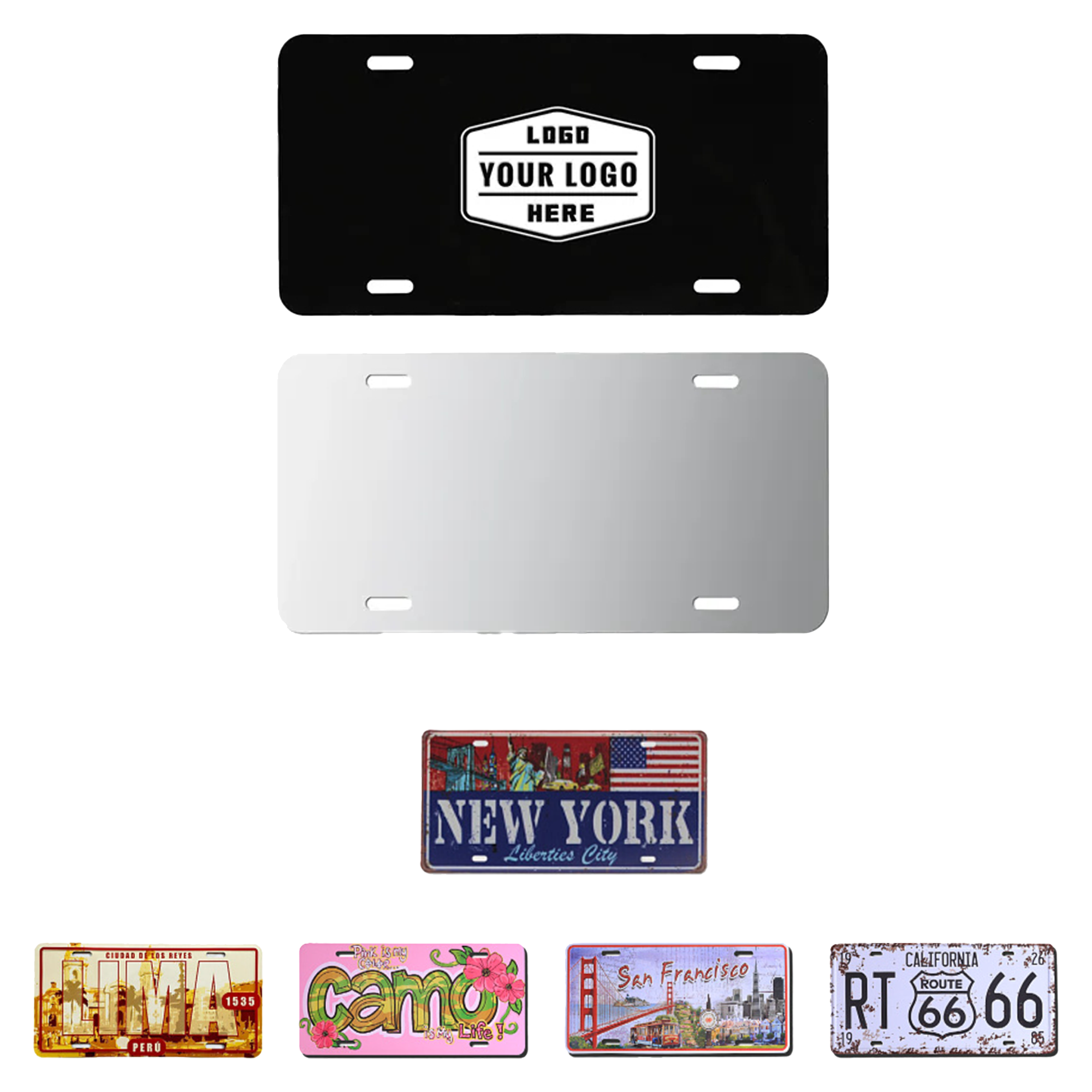 MOQ 50pcs Personalized Full-Color Plate 2