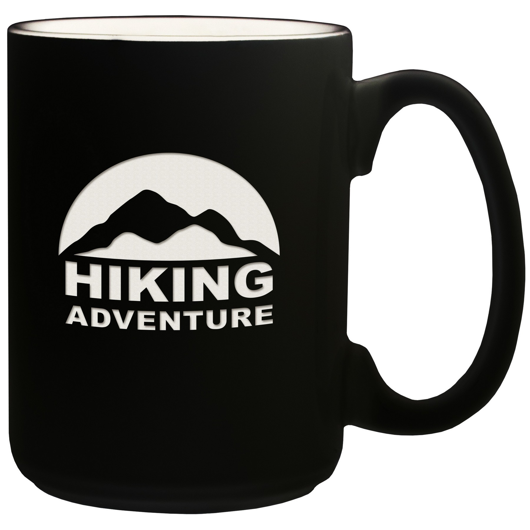 Black Two-Tone Paul Bunyan Mug (15 Oz., White Inside)