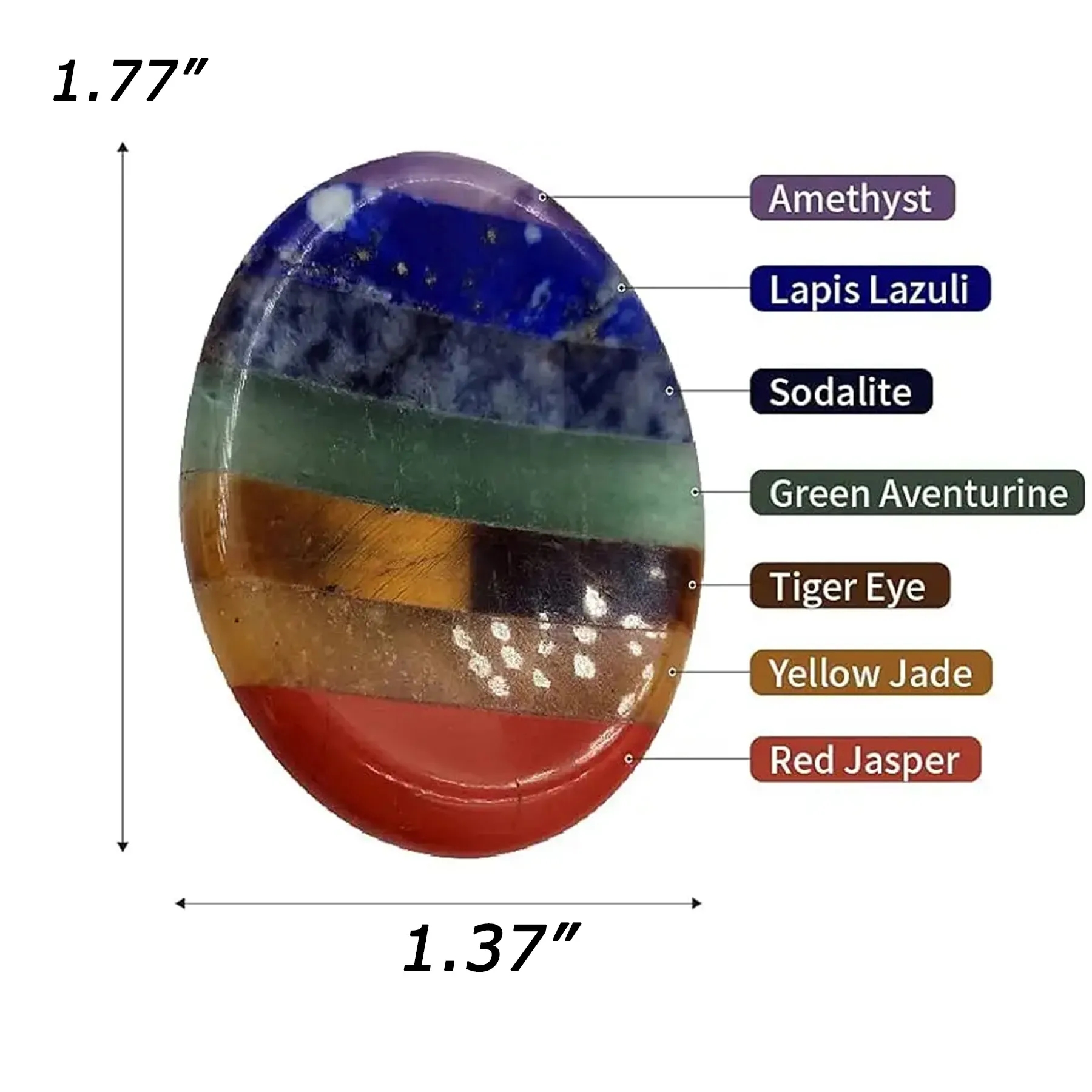Natural Crystal Worry Stone 5