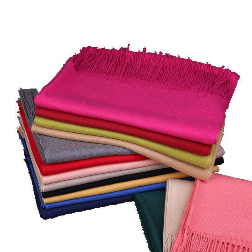 Faux Cashmere Scarf With Tassels 3