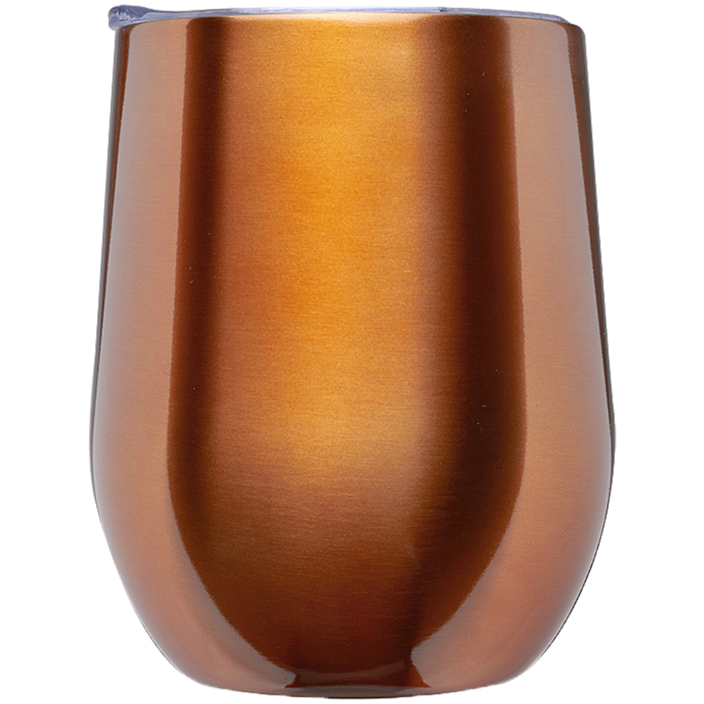 11 oz Stemless Wine Glass with Lid - BPA Free 1